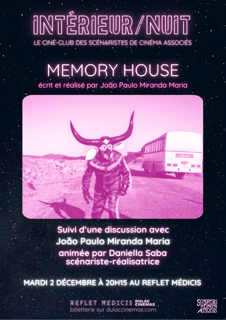 INTÉRIEUR / NUIT: MEMORY HOUSE suivi d'une discussion avec João Paulo Miranda Maria modérée par Daniella Saba