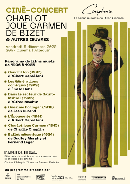 Ciné-Concert : Charlot joue Carmen de Bizet & autres œuvres