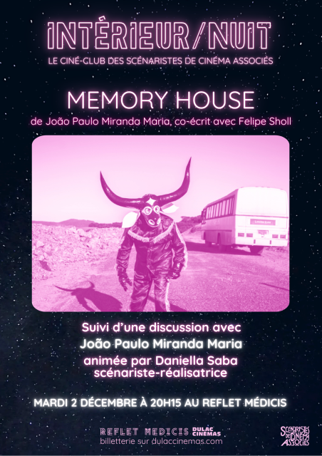 INTÉRIEUR / NUIT: MEMORY HOUSE suivi d'une discussion avec João Paulo Miranda Maria modérée par Daniella Saba