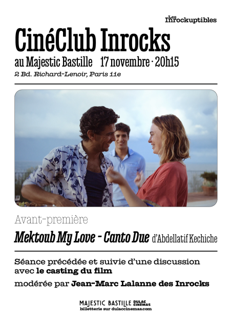 CinéClub Inrocks : Mektoub My Love - Canto Due