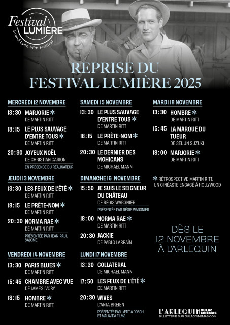 REPRISE DU FESTIVAL LUMIÈRE 2025
