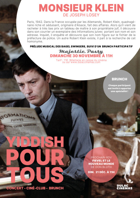Yiddish pour tous : MONSIEUR KLEIN de Joseph Losey