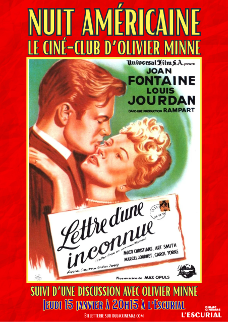 Lettre d'une Inconnue,  Max Ophüls, Olivier Minne