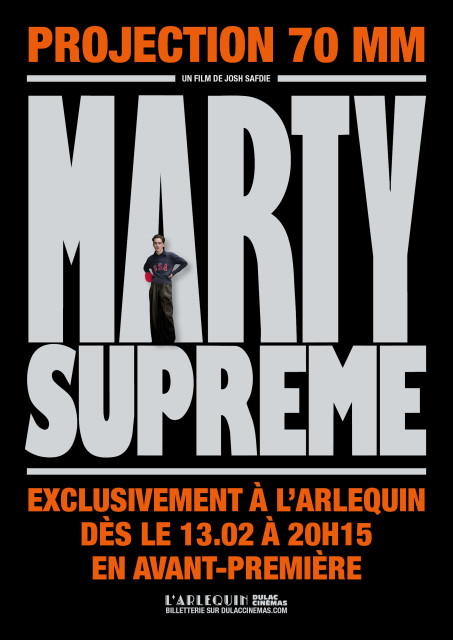 MARTY SUPREME projeté en 70mm à L'Arlequin, dès le 13 février en avant-première