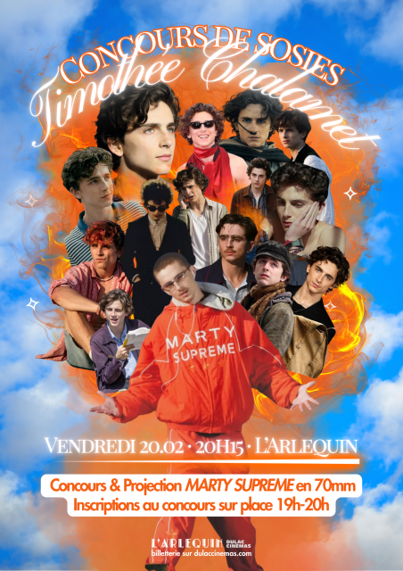 MARTY SUPREME : Projection en 70 mm & Concours de sosies de Timothée Chalamet
