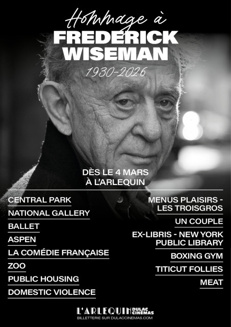 HOMMAGE À FREDERICK WISEMAN dès le 4 mars à l'Arlequin