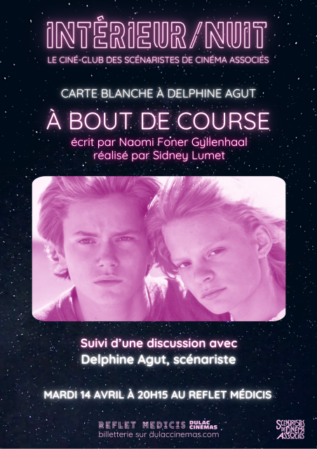 INTÉRIEUR / NUIT: À BOUT DE COURSE suivi d'une discussion avec Delphine Agut, scénariste
