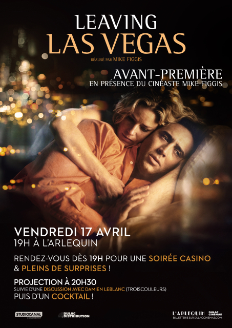 AVANT-PREMIÈRE : Leaving Las Vegas en présence de Mike Figgis et soirée casino