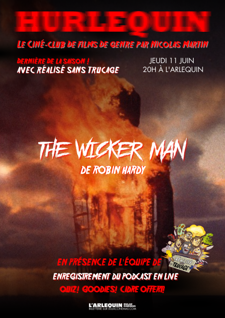 Hurlequin, le ciné-club de Nicolas Martin | Clôture de saison avec Réalisé sans trucage : THE WICKER MAN de Robin Hardy