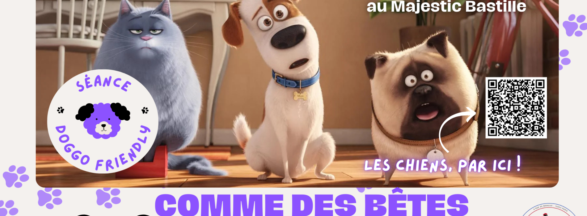 Séance Doggo Friendly : Comme des bêtes de Yarrow Cheney, Chris Renaud