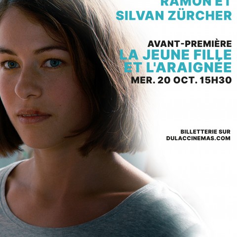 Mercredi 20 octobre à 15h30 au Reflet Médicis   LA JEUNE FILLE ET L'ARAIGNEE de Ramon et Silvan Zürcher  séance suivie d'une rencontre avec les réalisateurs du film.