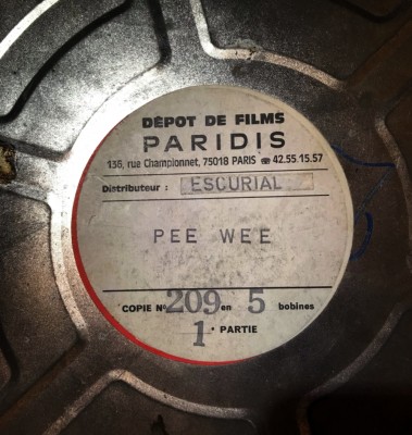 Pee Wee, Tim Burton, Journées du Patrimoine, 35mm, pellicule